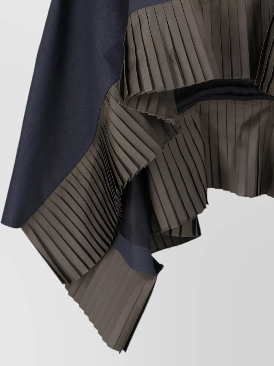 Sacai Midi Skirt Asymmetric Design Belt Loops