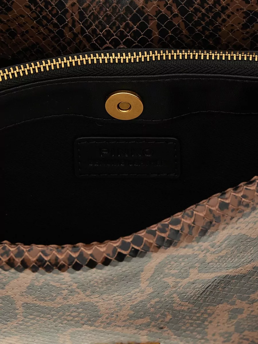 Pinko Love Bag Leather Shoulder Bag