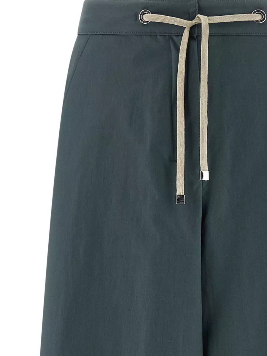 S Max Mara Cotton Wide-Leg Trousers