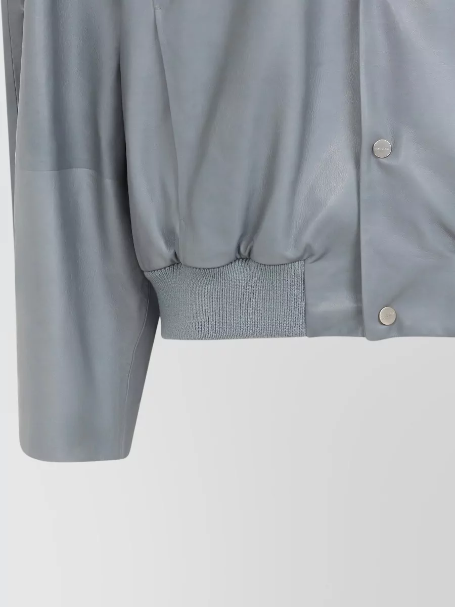Fear Of God Leather Raglan Bomber Jacket