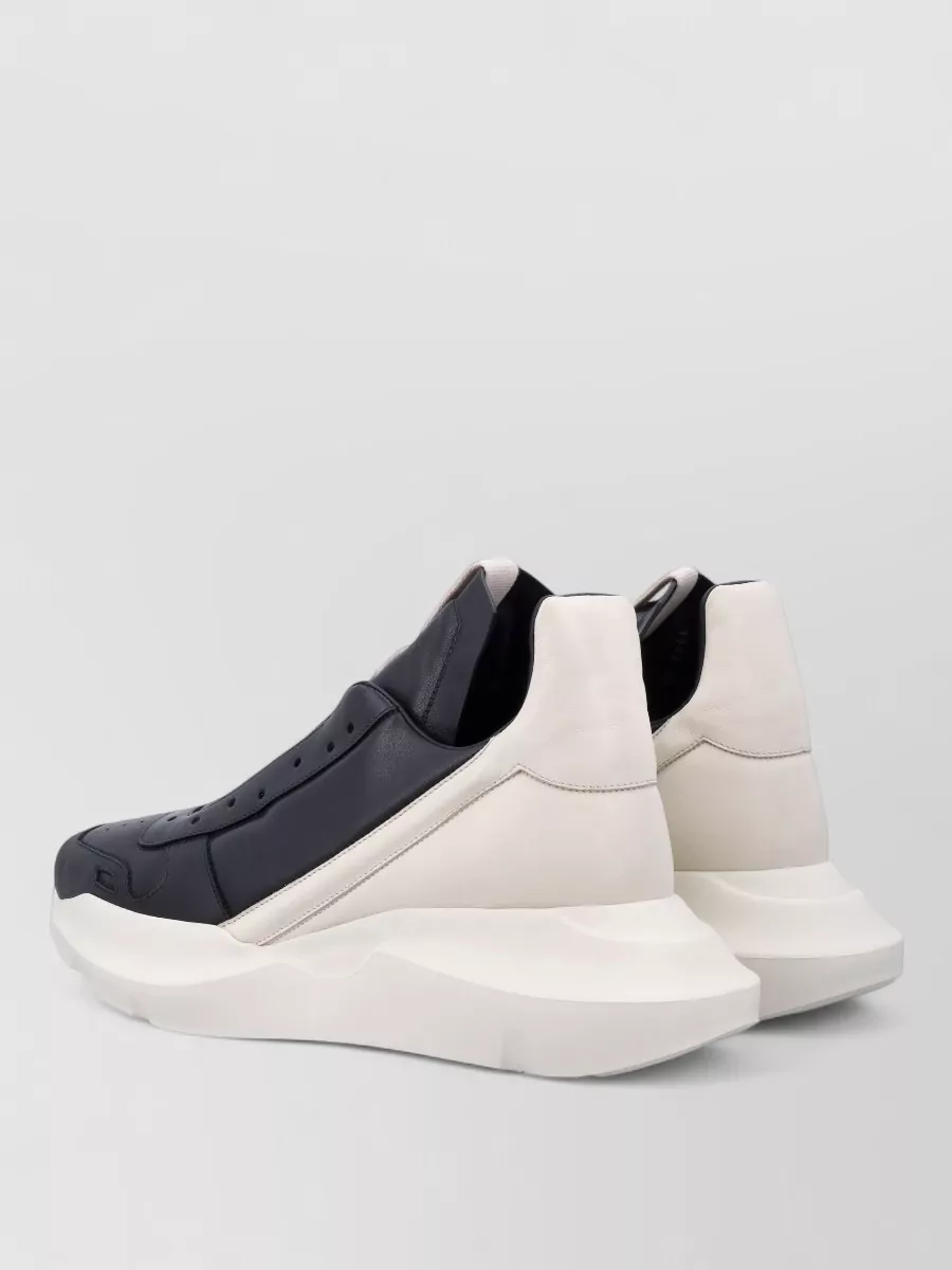Rick Owens Leather Slip-On Sneakers