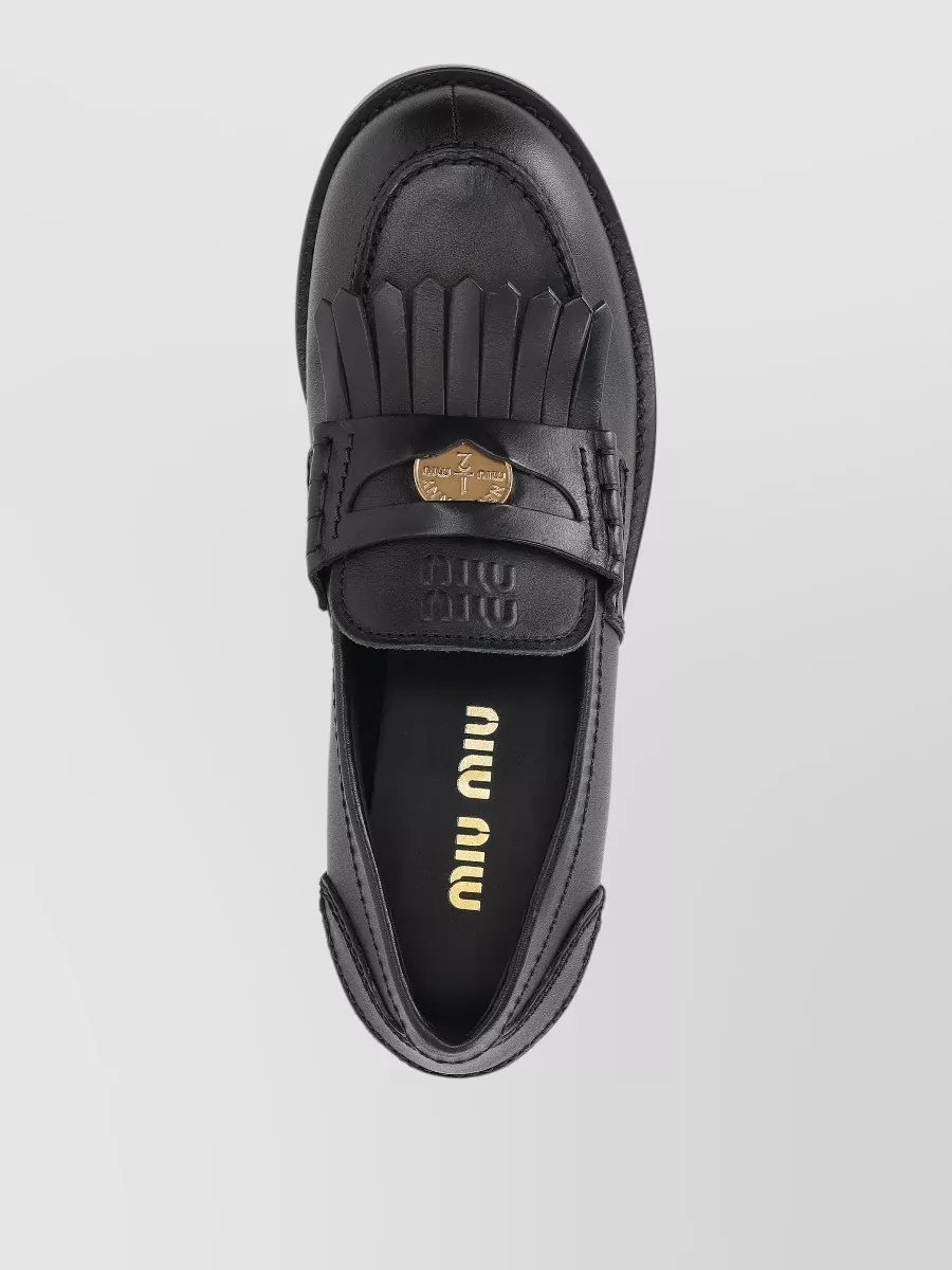 Miu Miu Leather Loafers
