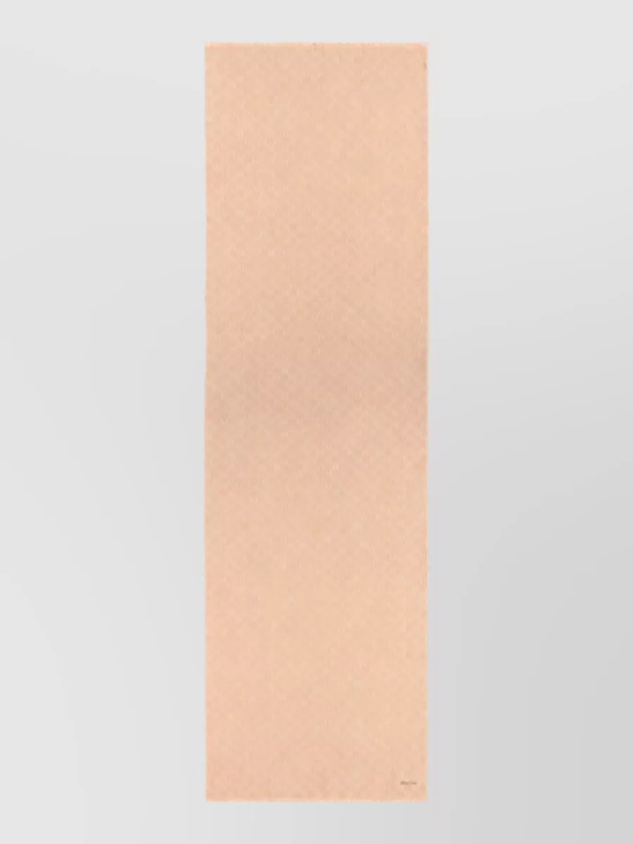 Max Mara wool fringed scarf