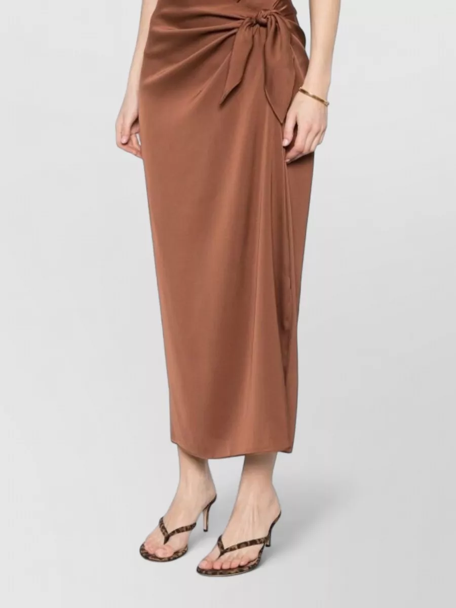 Silk95Five Silk Mid-Rise Pencil Skirt