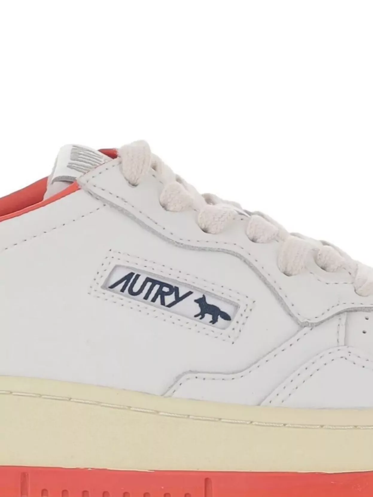 Autry Medalist Low Kitsune Wht Red In White