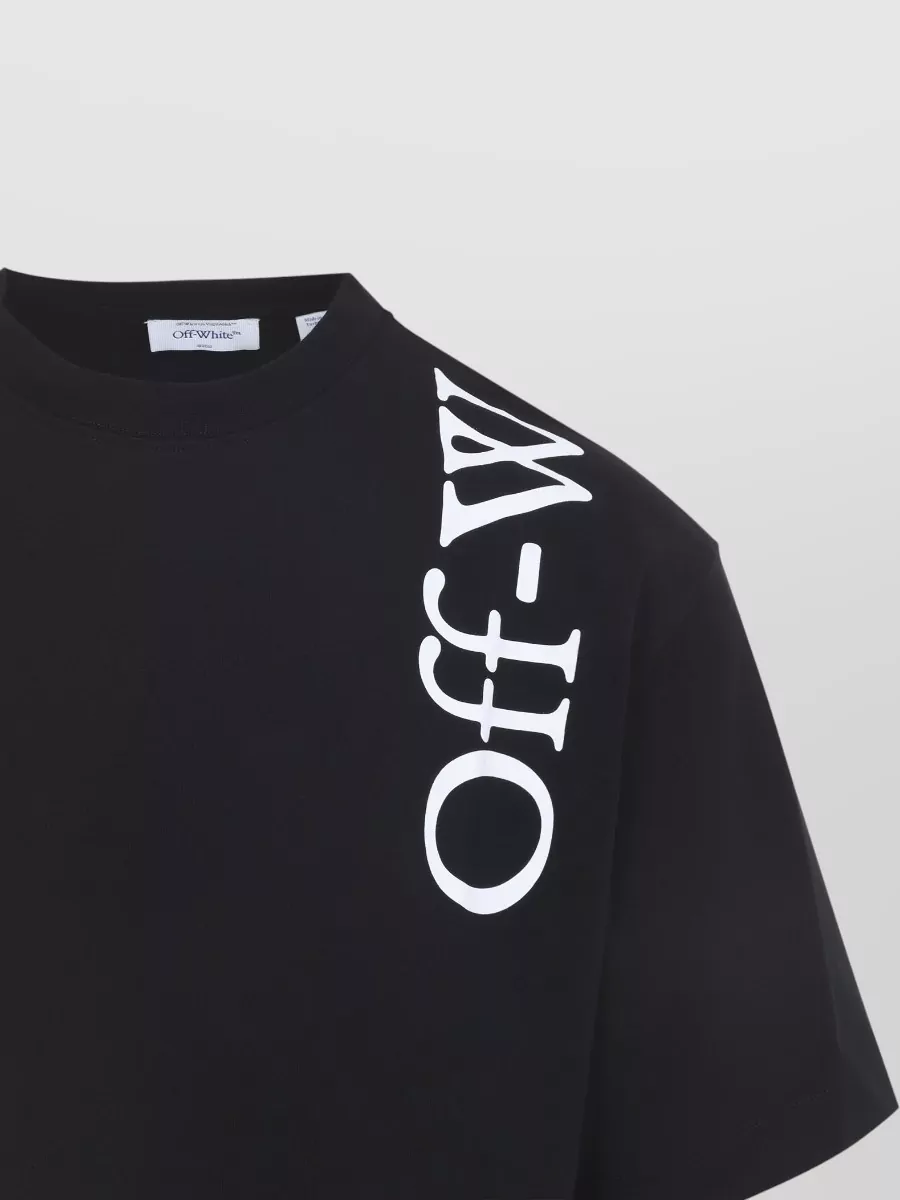 Off-White Cotton Logo-Print Short-Sleeve T-Shirt