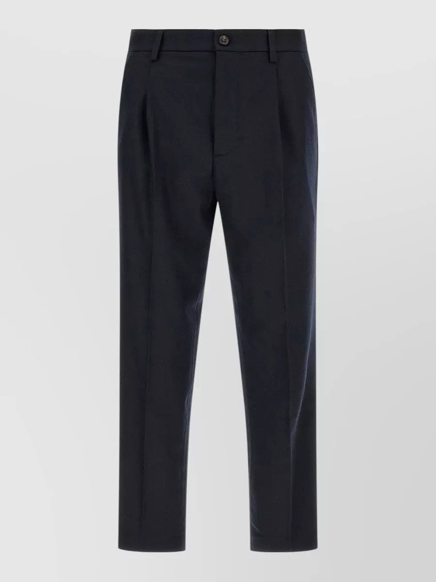 Department 5 cashmere wide-leg pleated tailored trousers
