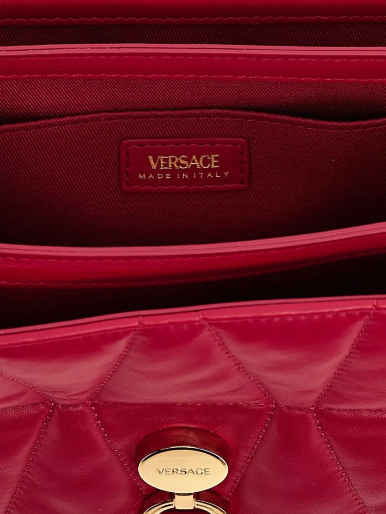 Versace 'kleio' Quilted Chain Strap Shoulder Bag