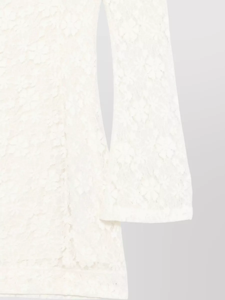 Rotate Lace Long Sleeve Mini Dress