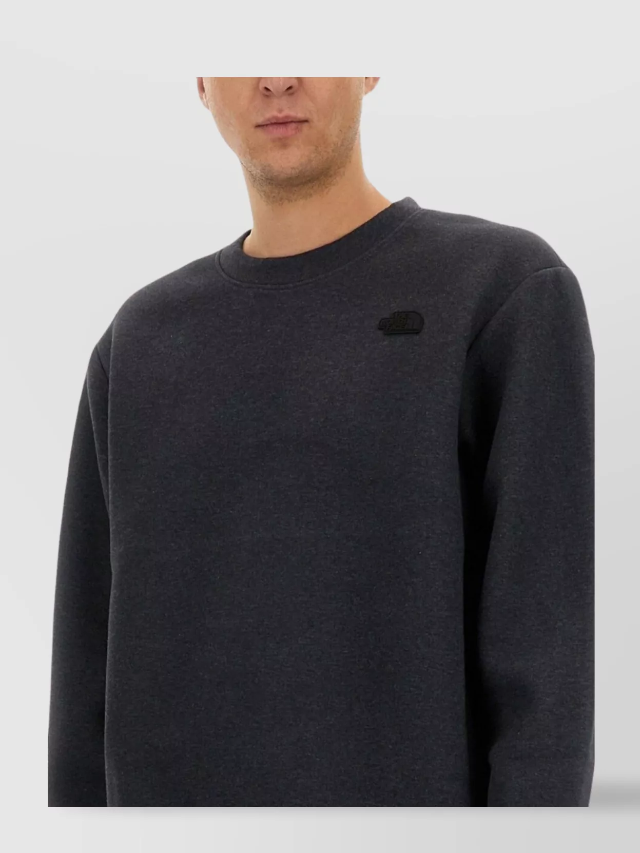 THE NORTH FACE LOGO SWEATSHIRT WITH RIBBED CUFFS AND HEM