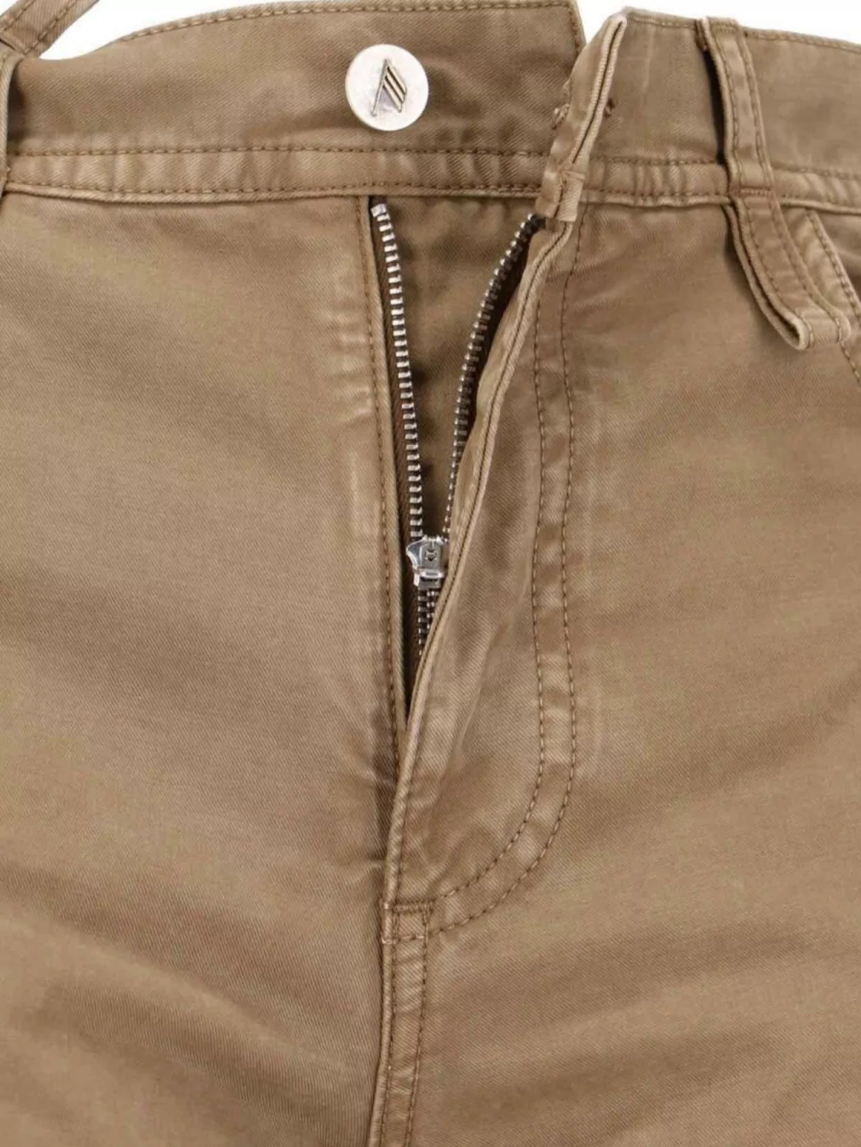 The Attico Straight Trousers With Adjustable Straps And Pockets