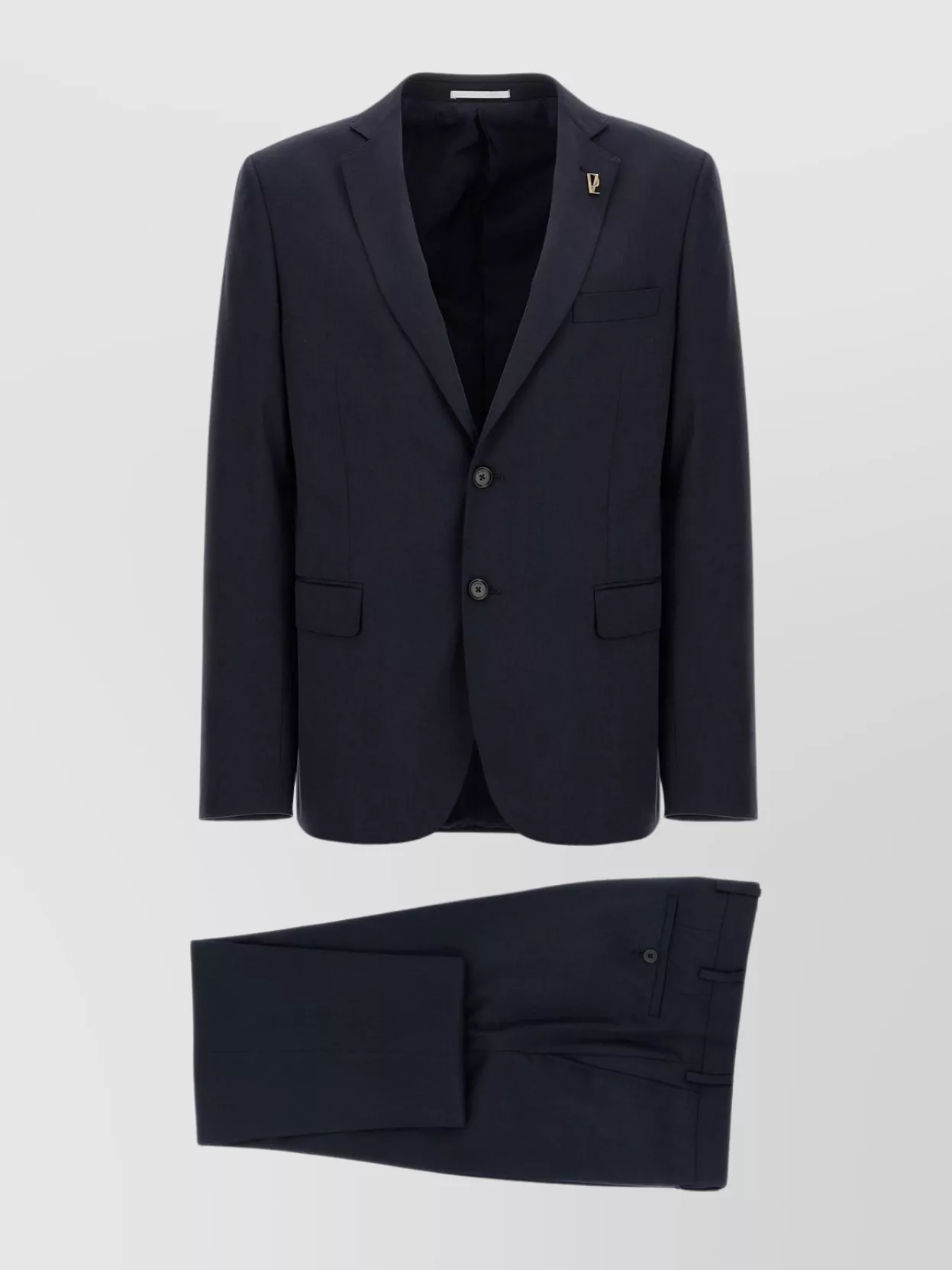 Pal Zileri Wool Trousers With Back Pockets And Belt Loops