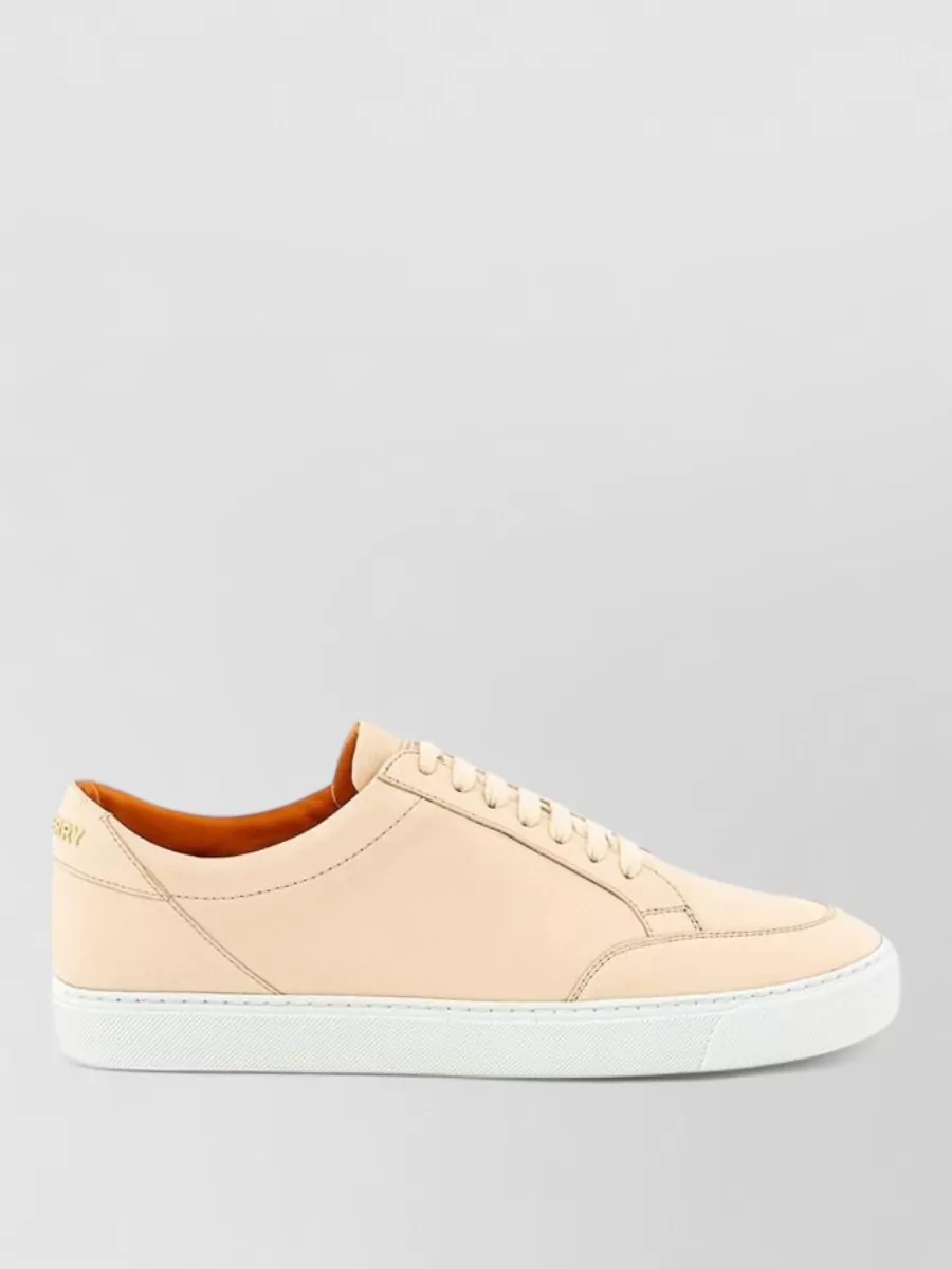 Burberry Leather Low-Top Sneakers