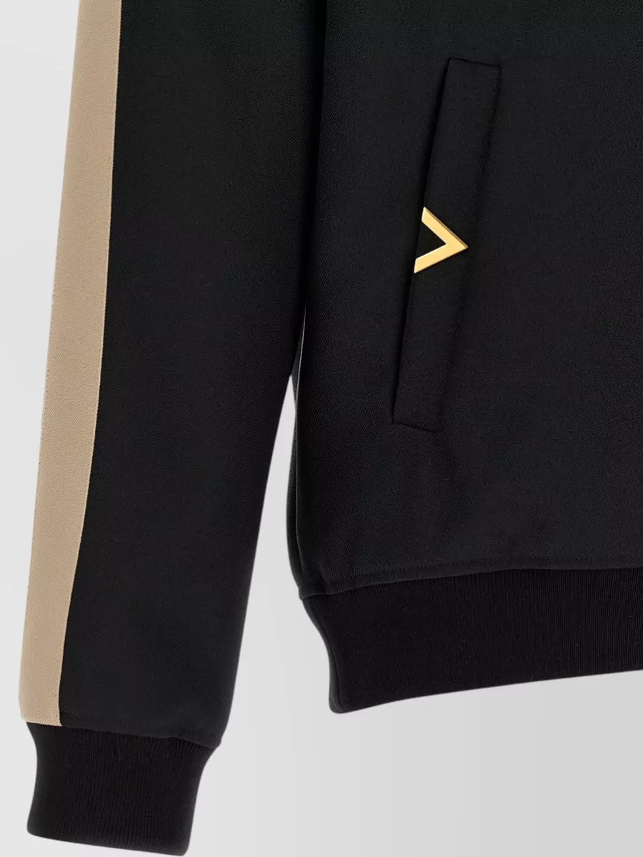 Valentino Garavani Turtleneck Zip-Up Sweatshirt