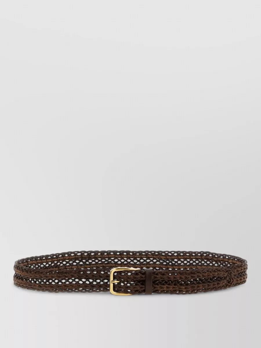 Brunello Cucinelli braided leather belt