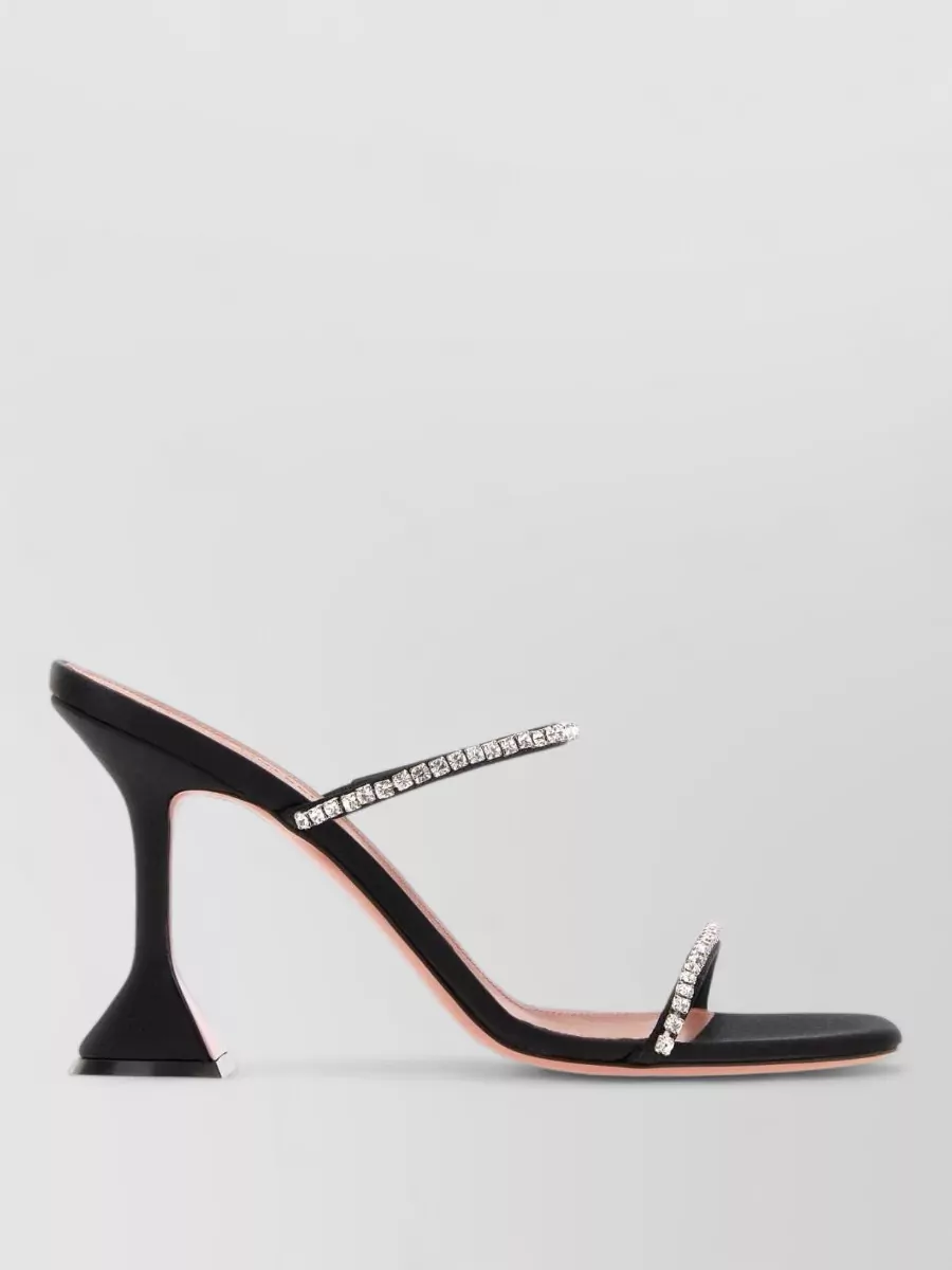 Amina Muaddi Satin Mules