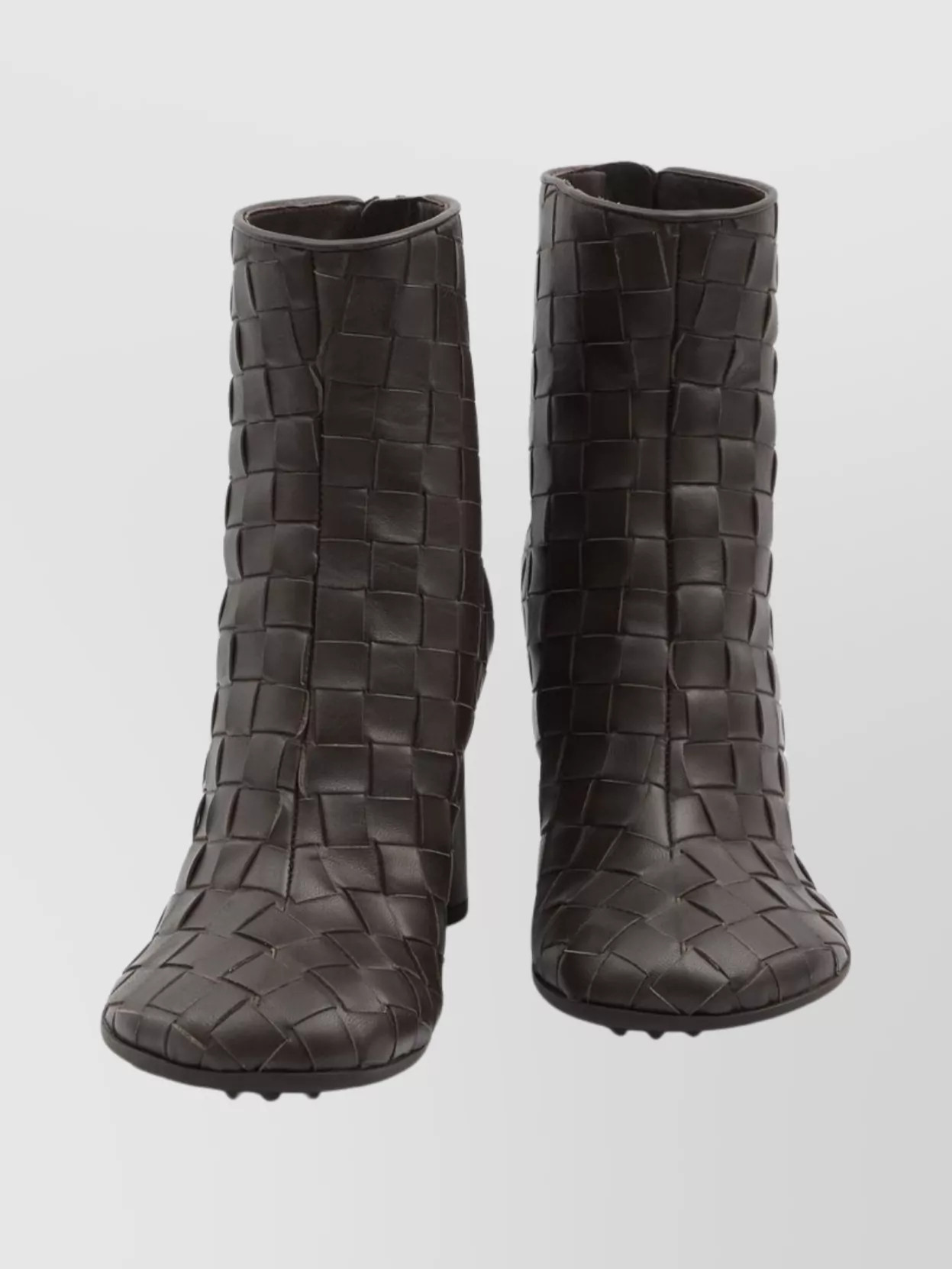 Bottega Veneta Ankle Boots Featuring Woven Texture