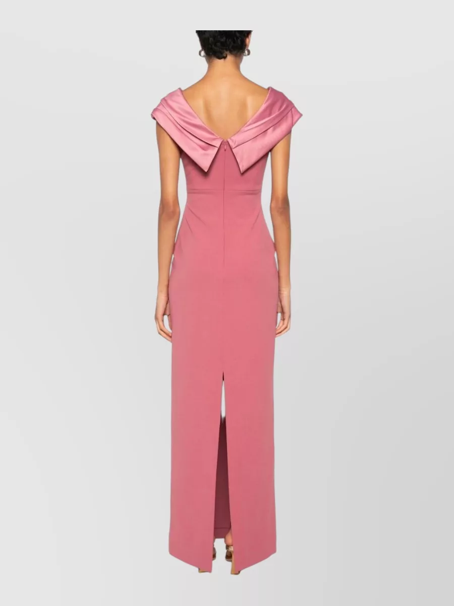 Solace London Off-Shoulder Sleeveless Slim-Fit Maxi Dress