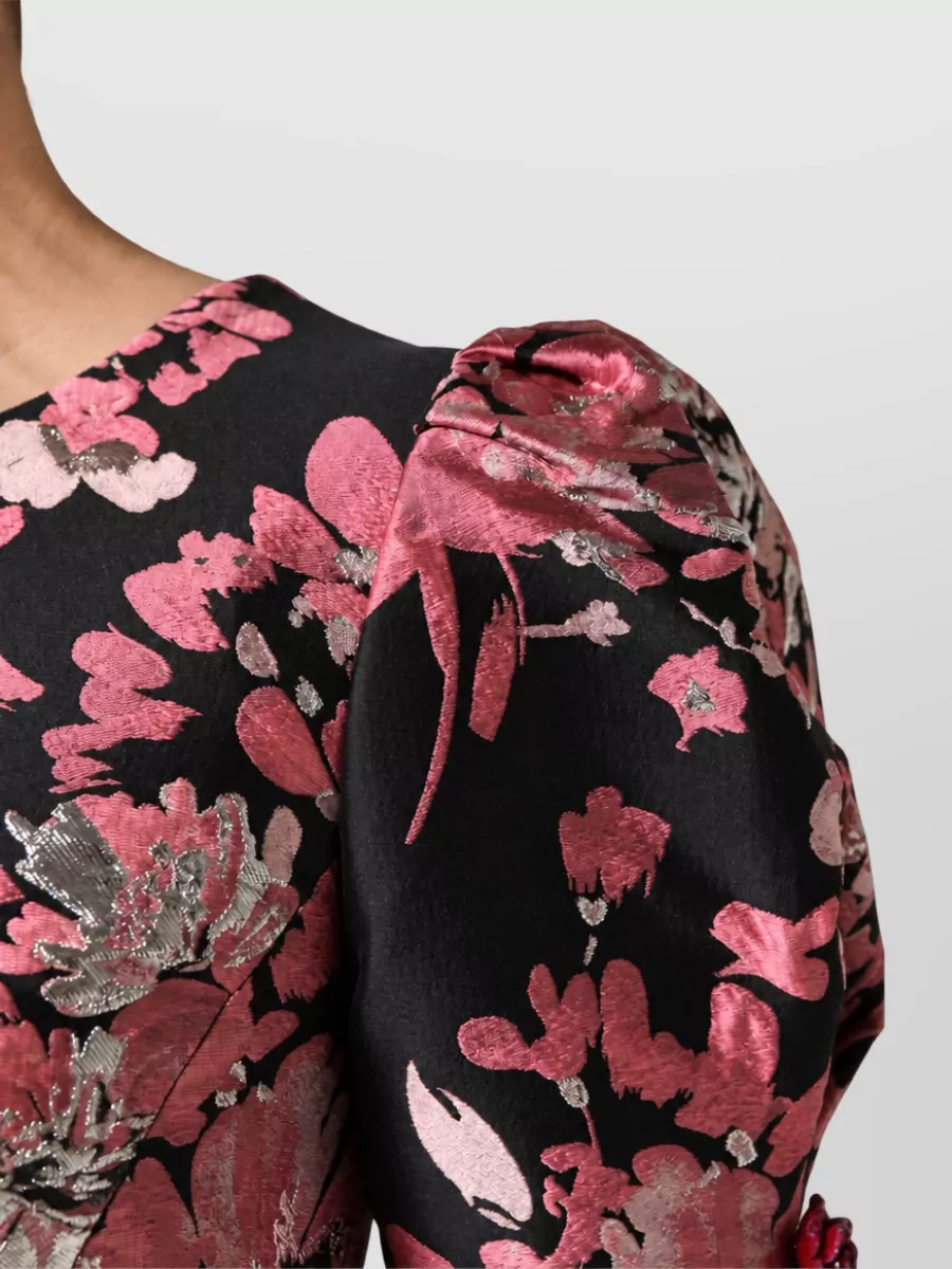 Dolce&Gabbana Floral Brocade A-Line Mini Dress