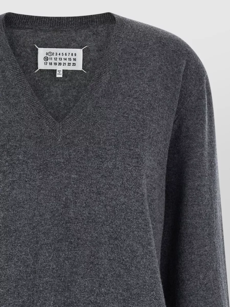 Maison Margiela V Neck Sweater Featuring Four Stitches
