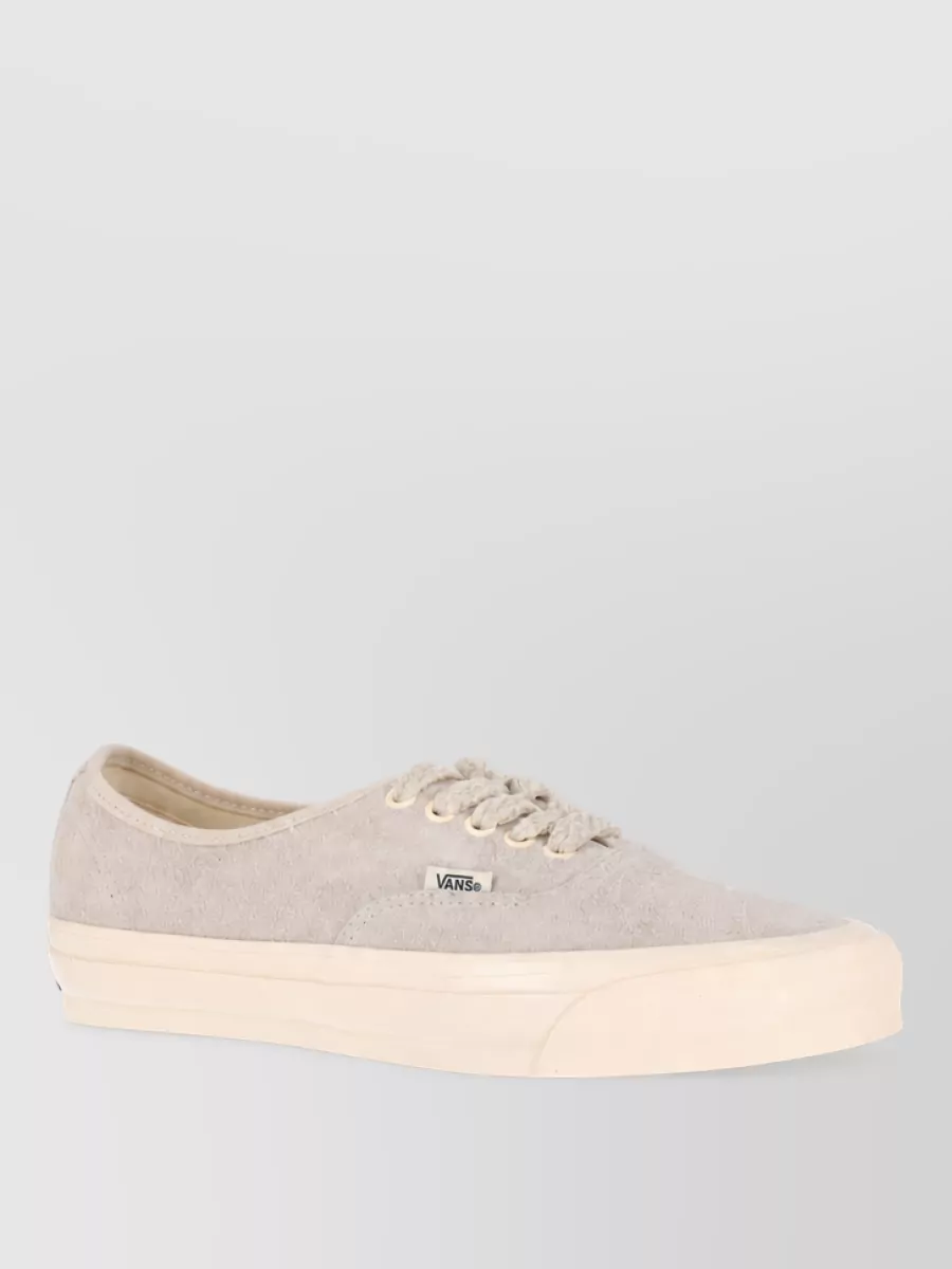Vans leather low top lace-up sneakers