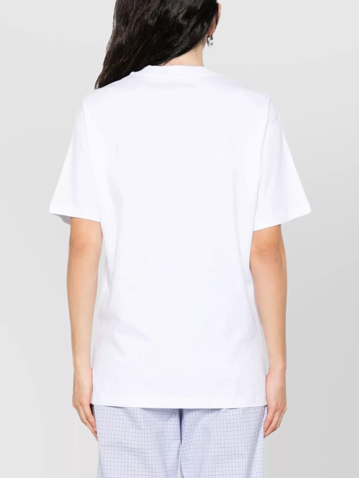 Moschino Crew Neck Graphic Print Short Sleeves Tshirt In White