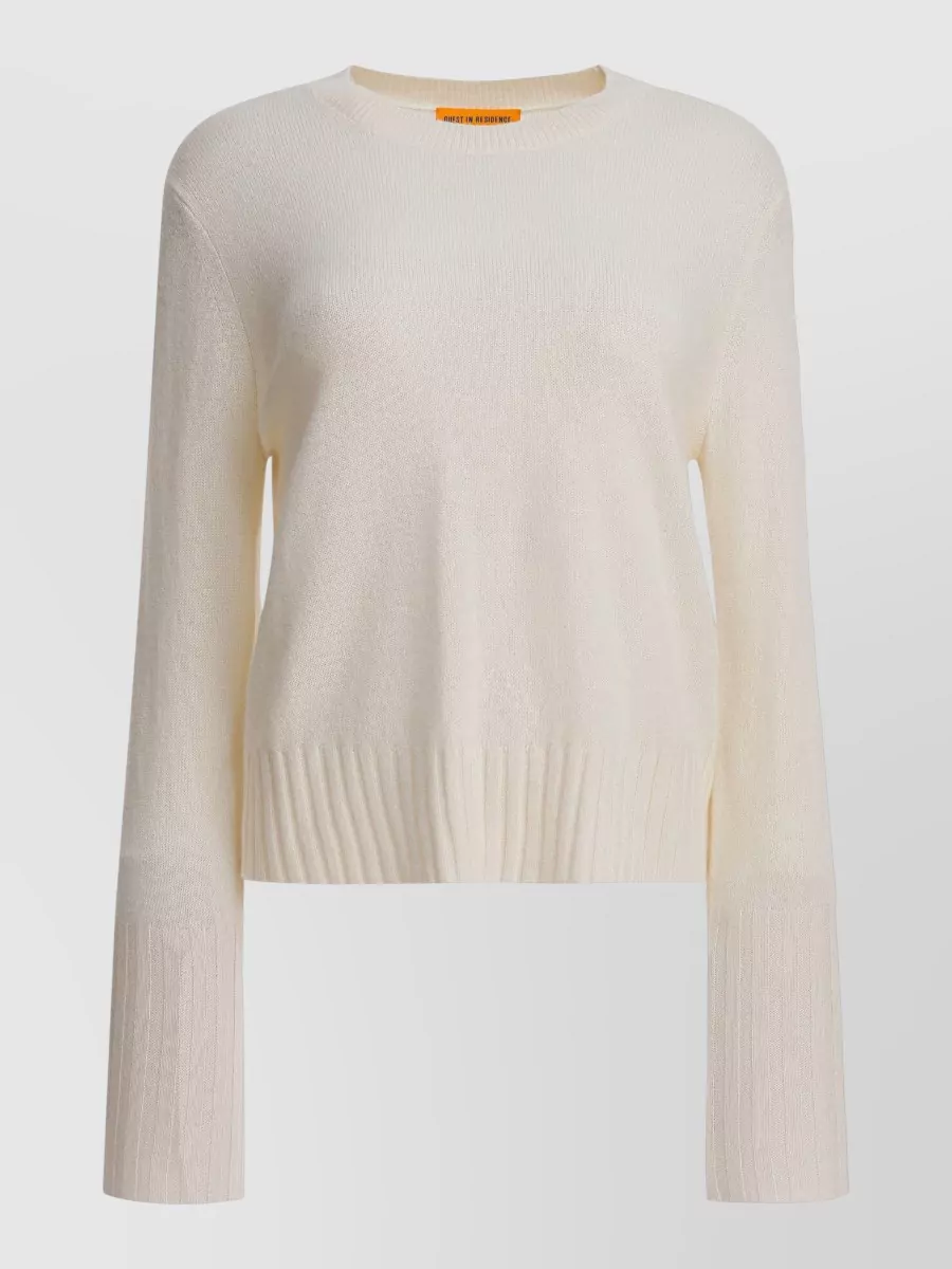 Guest In Residence Cashmere crewneck long-sleeve sweatshirt