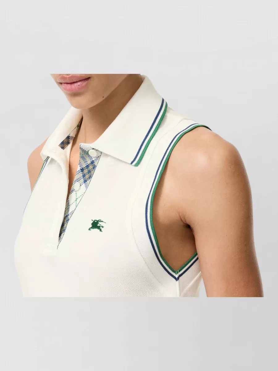 Burberry Cotton Pleated Mini Dress