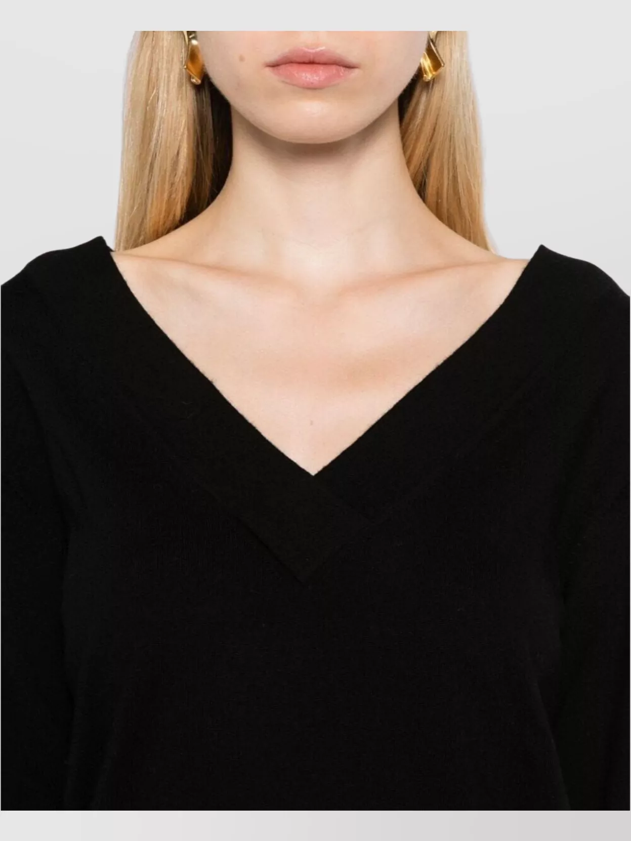 Parosh Long Sleeve Knitwear V-Neckline