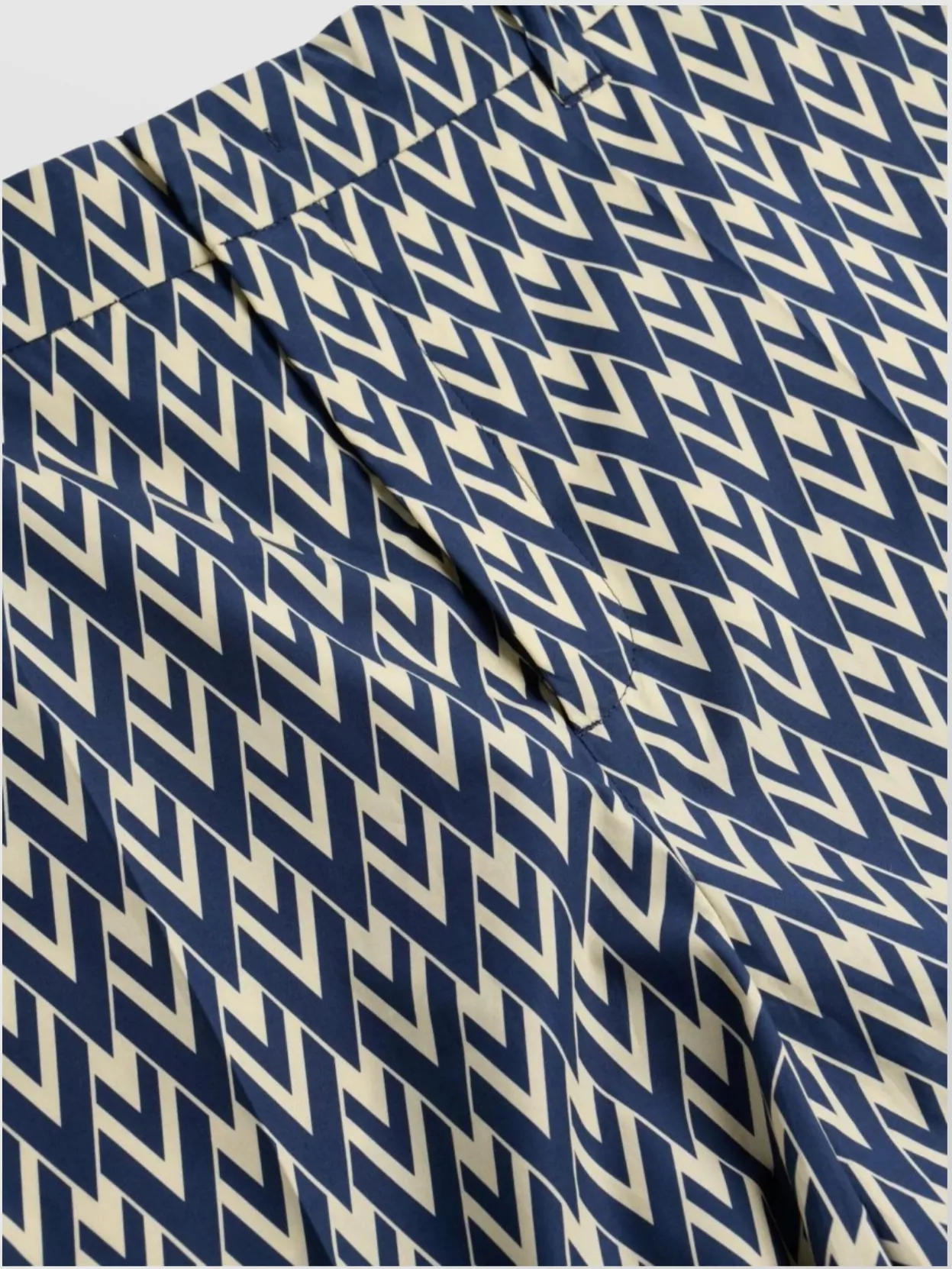 Valentino Bermuda Shorts In Cotton Poplin With All Over Toute La V Print