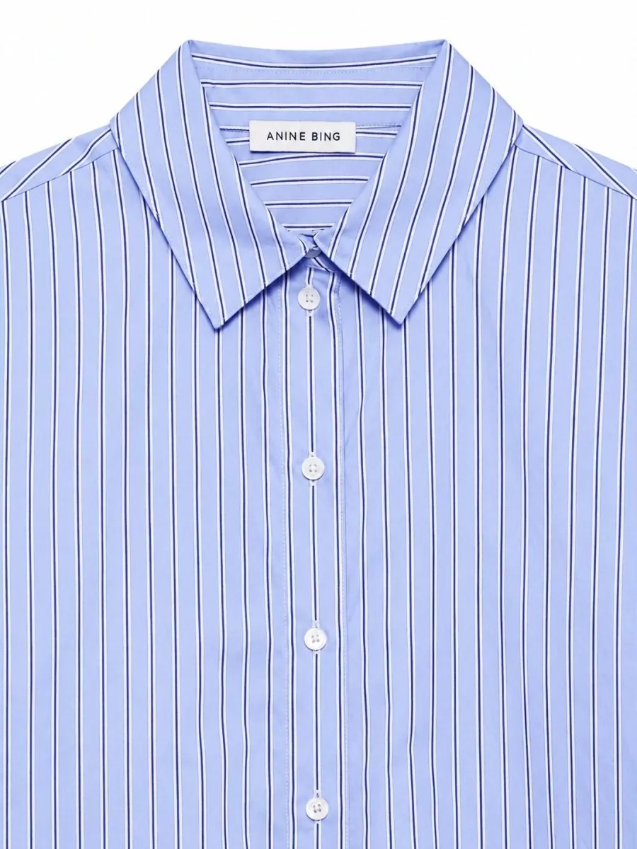 Anine Bing Striped Cotton Shirt