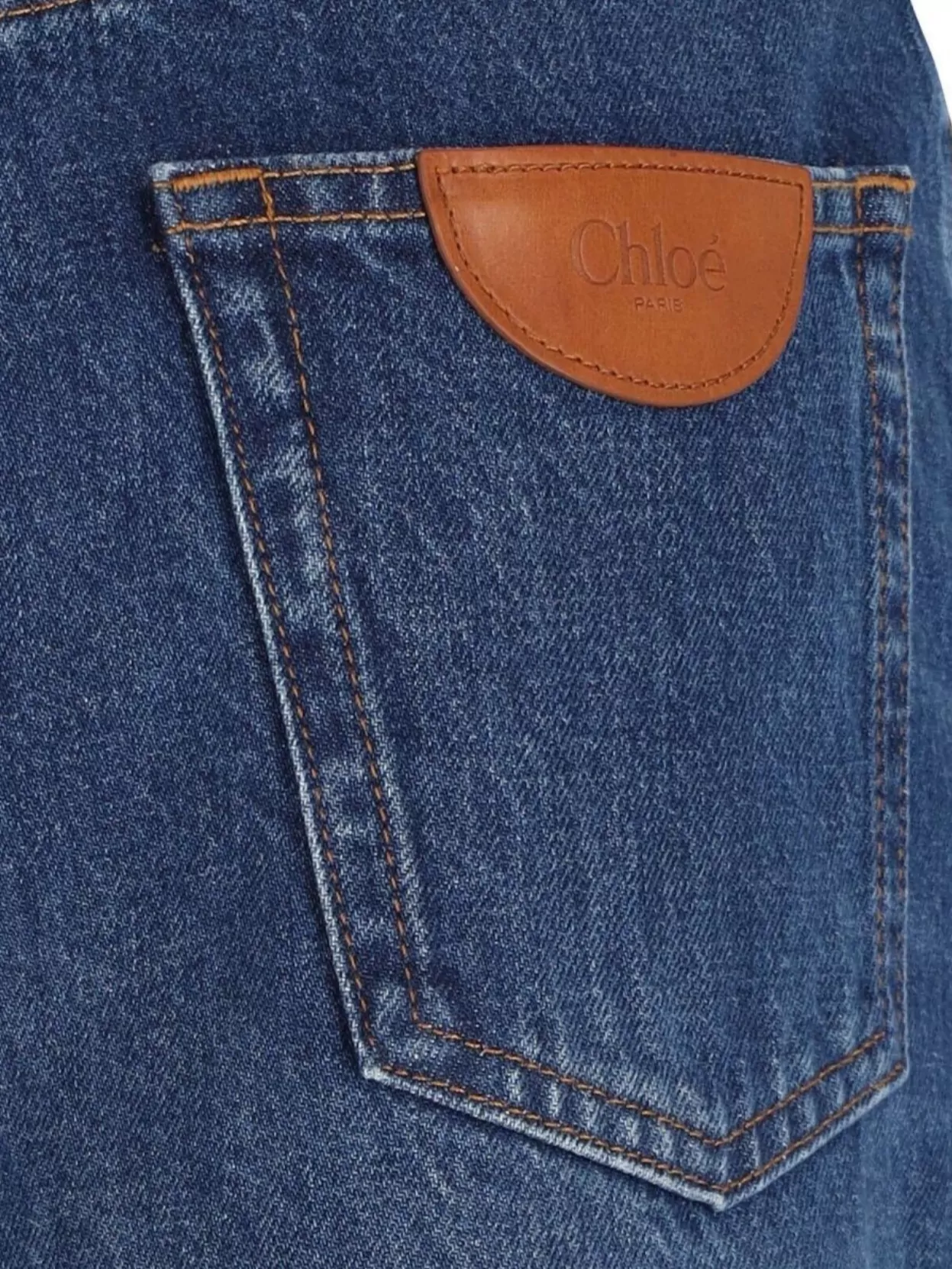 Shop Chloé Straight Leg Trousers Belt Loops
