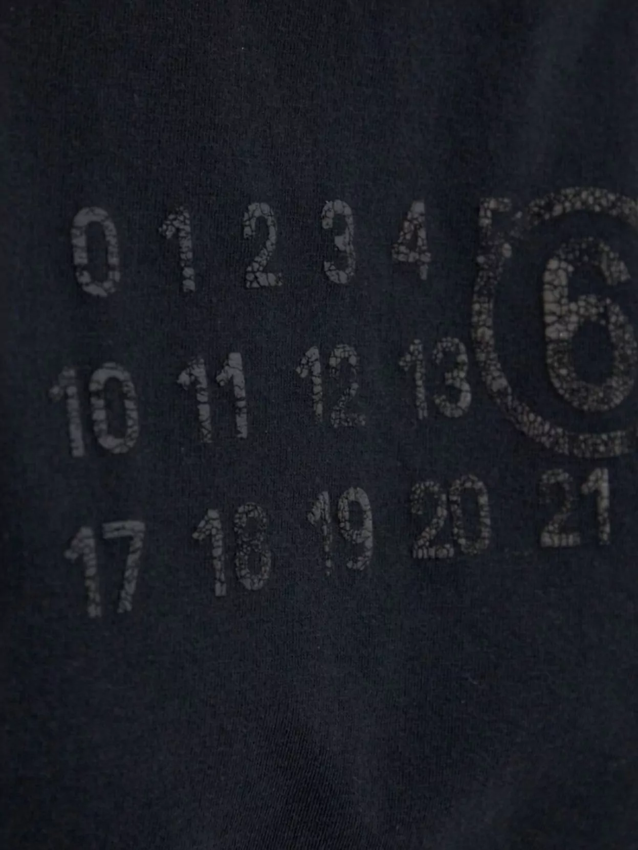 Mm6 Maison Margiela Crew Neck Graphic Print Top With Short Sleeves