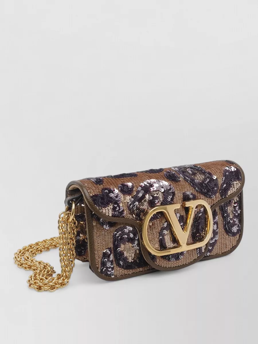 Valentino Garavani Na Sequin Clutch Bag