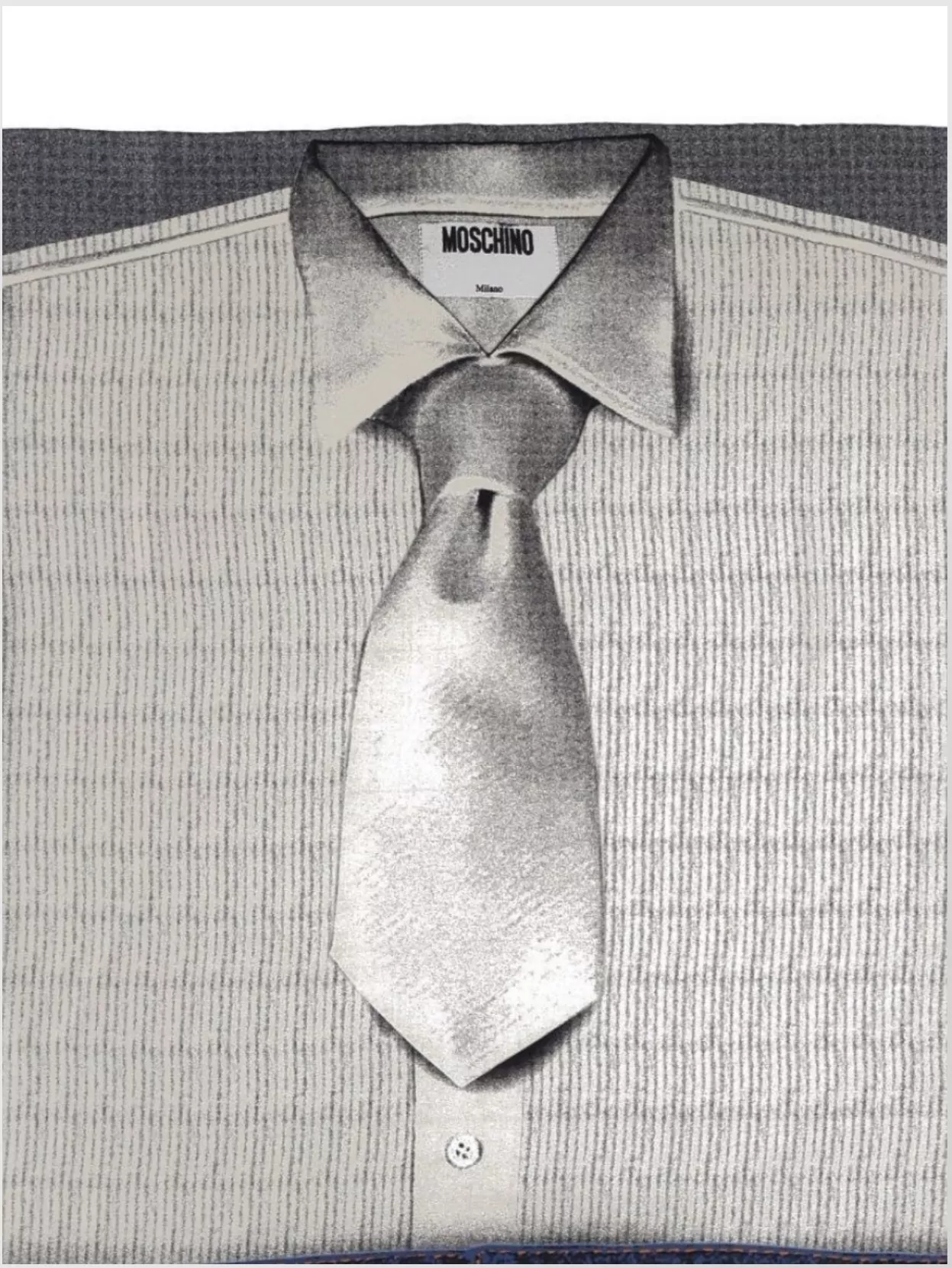 Moschino Printed Silk Scarf With Stripes And Ties