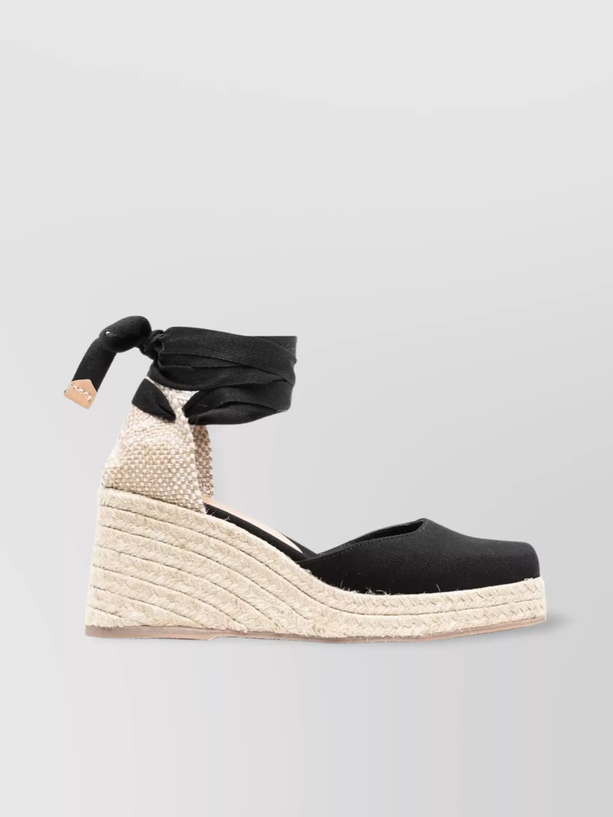 CASTAñER RAFFIA WEDGE ESPADRILLES CANVAS UPPER