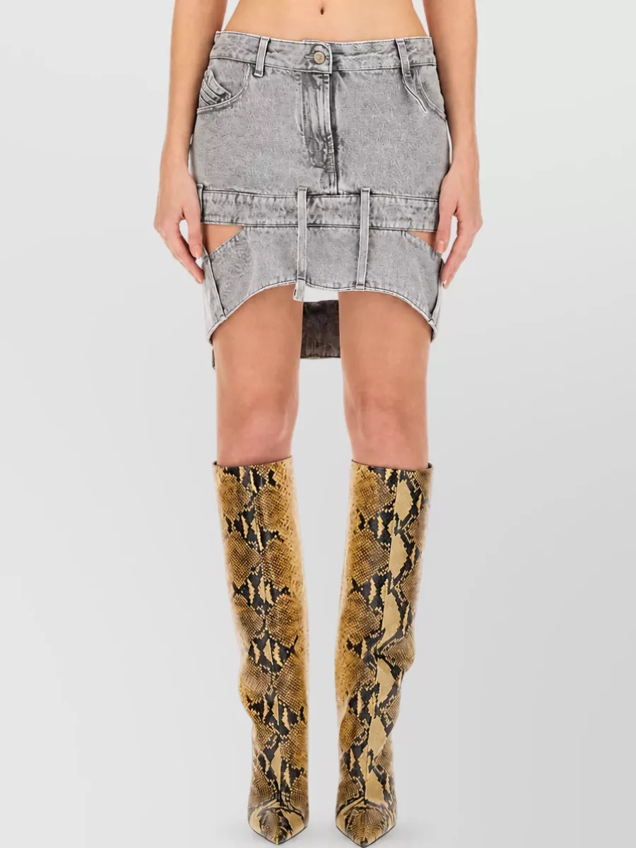 The Attico Denim Mini Shorts
