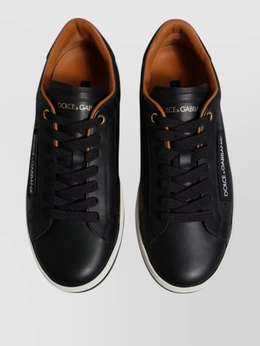 Dolce&Gabbana Leather Low-Top Sneakers
