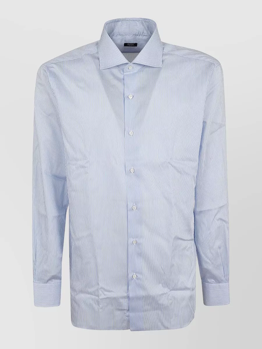 Barba Napoli striped cotton shirt