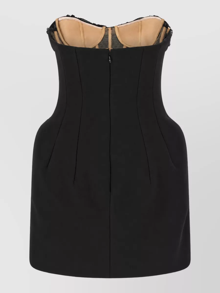 Elisabetta Franchi Crystal-Embellished Corset Evening Dress