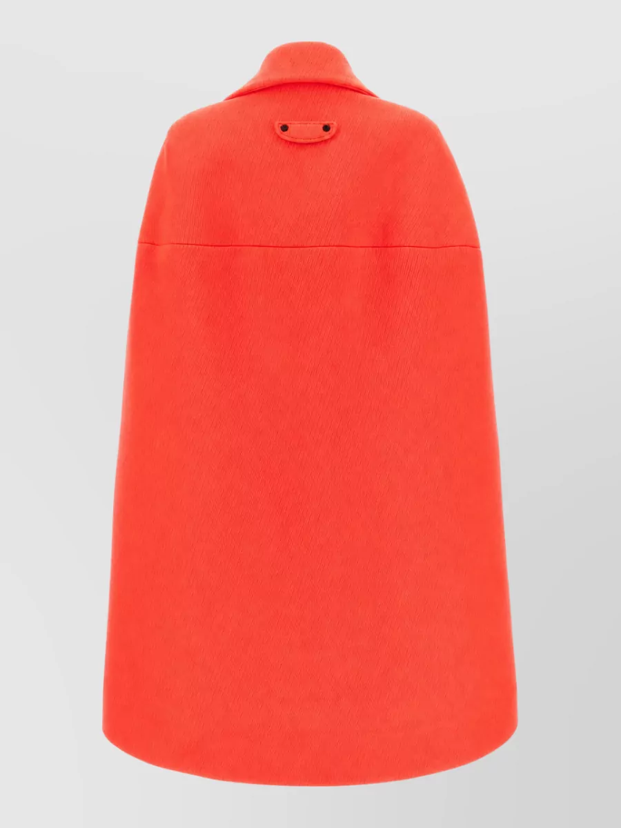 Balenciaga Wool Single-Breasted Cape Coat
