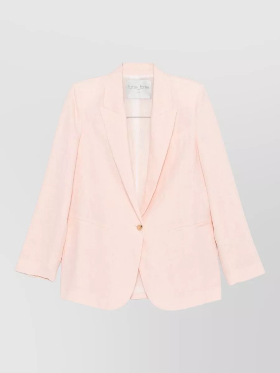 Forte Forte linen single-breasted blazer