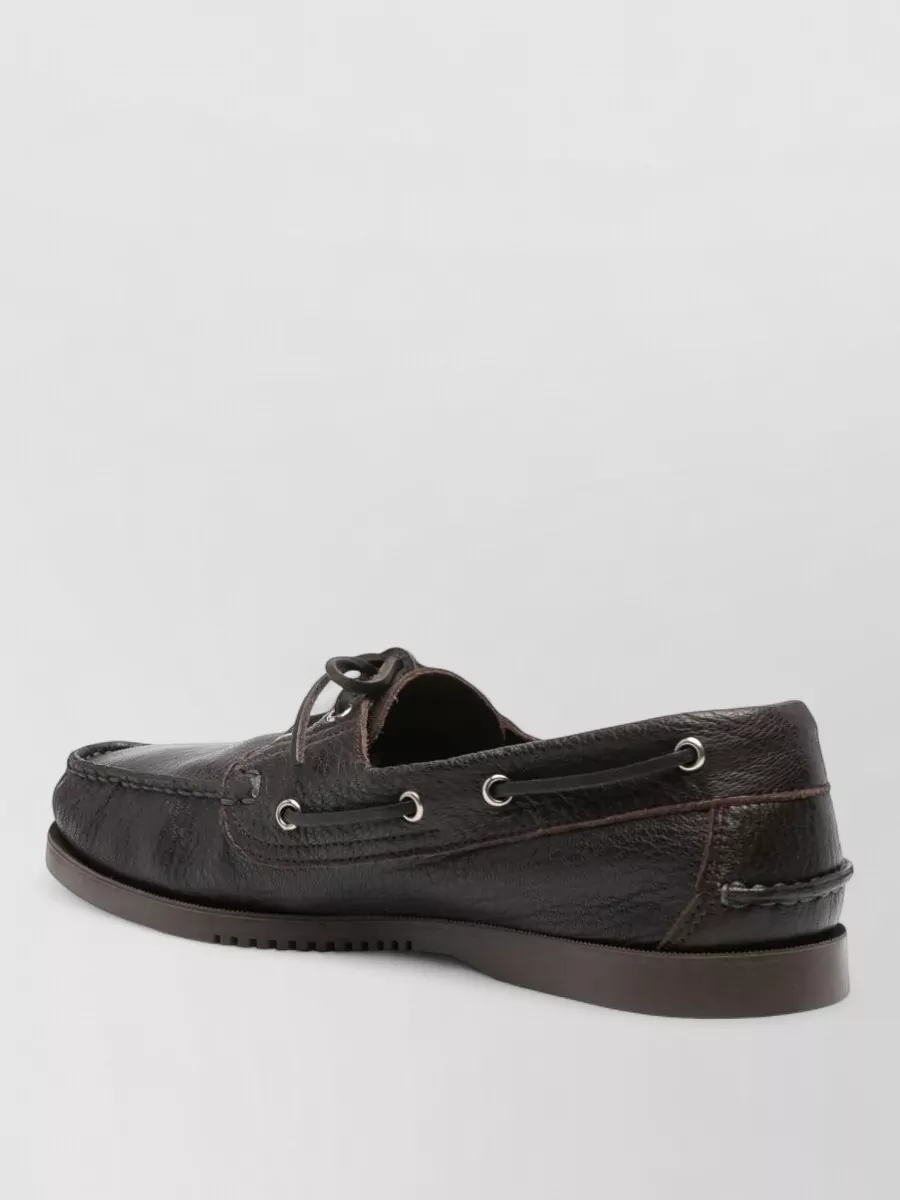 Paraboot Leather Boat Shoes