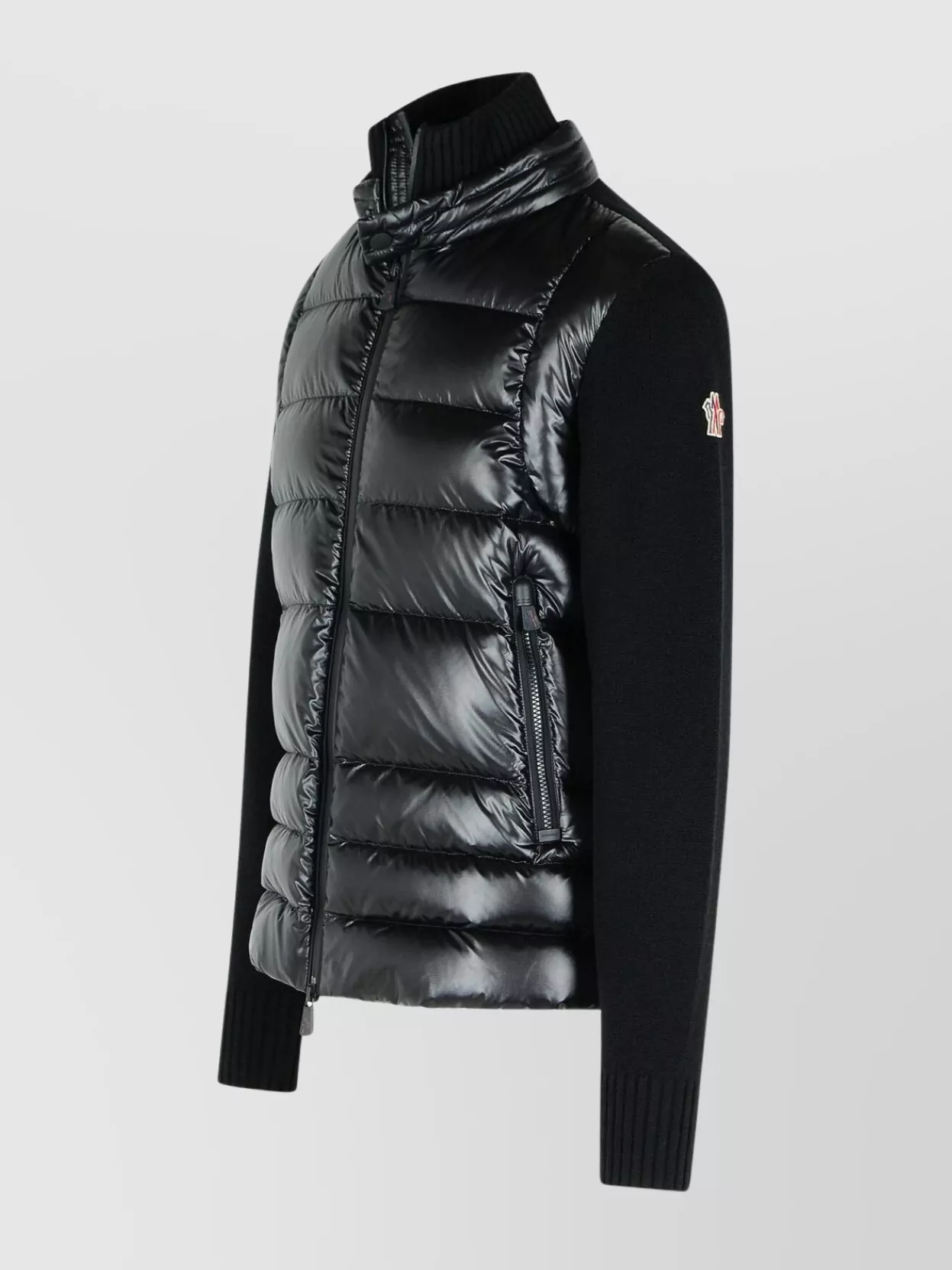 Moncler Grenoble Virgin Wool Blend Padded Cardigan