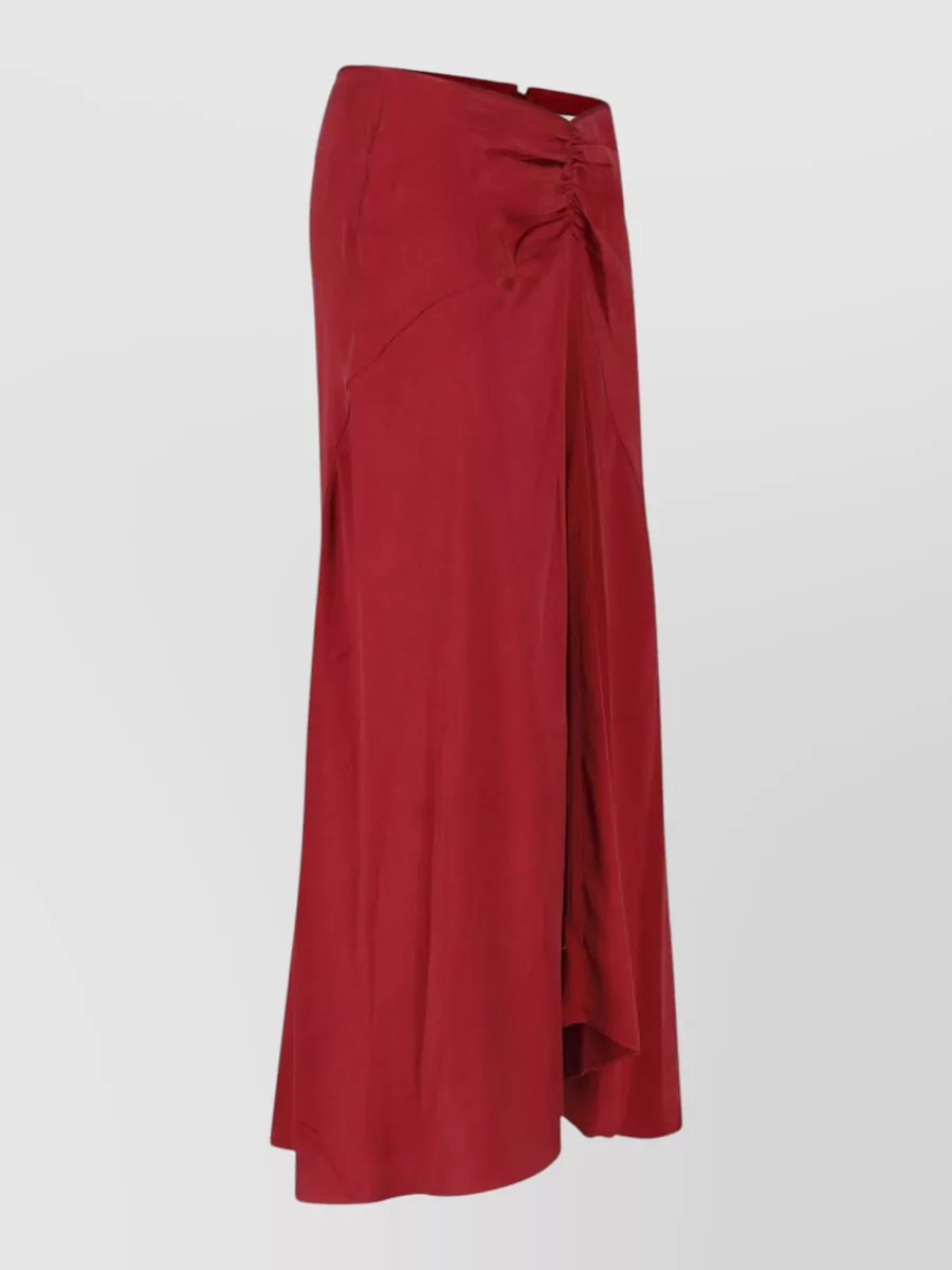 Isabel Marant Silk High-Rise Midi Skirt