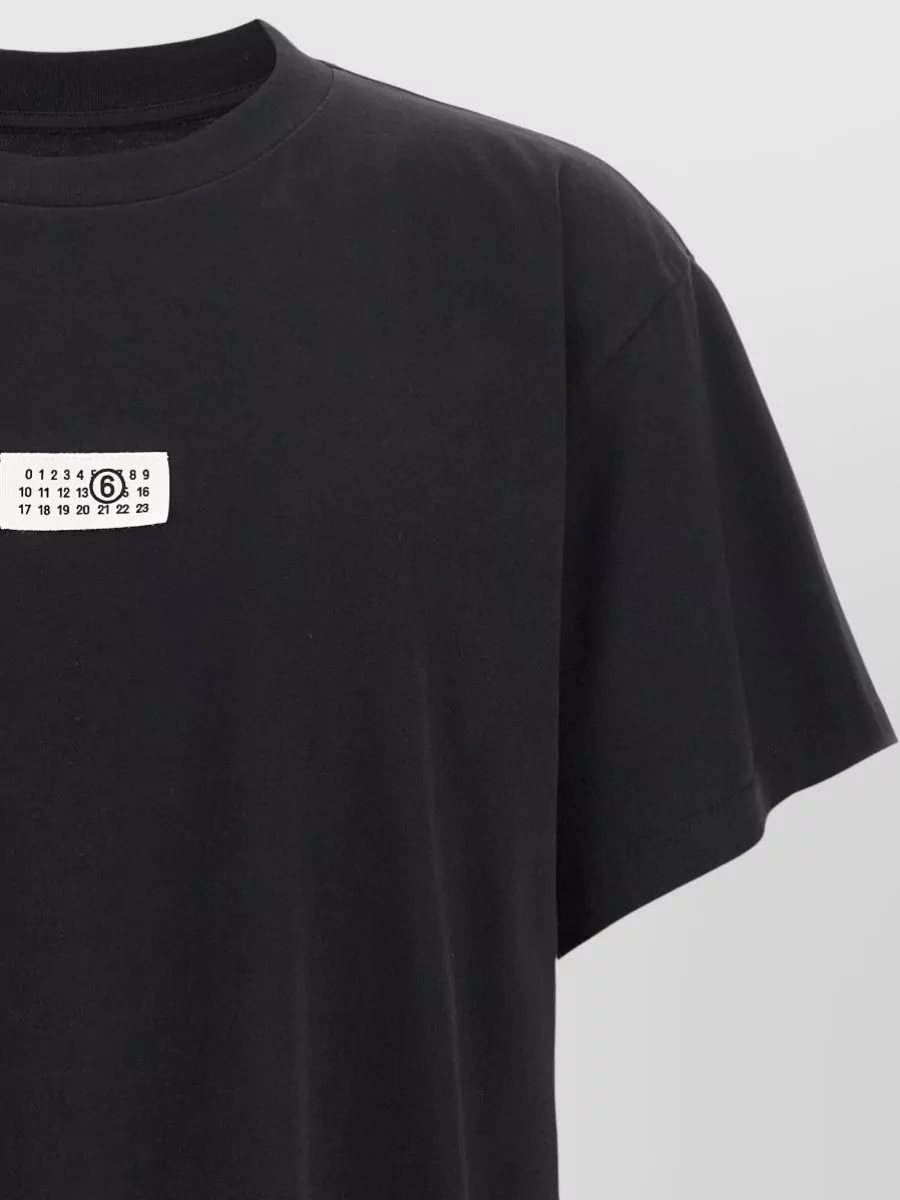 Mm6 Maison Margiela Numeric Signature Logo Crew Neck T Shirt