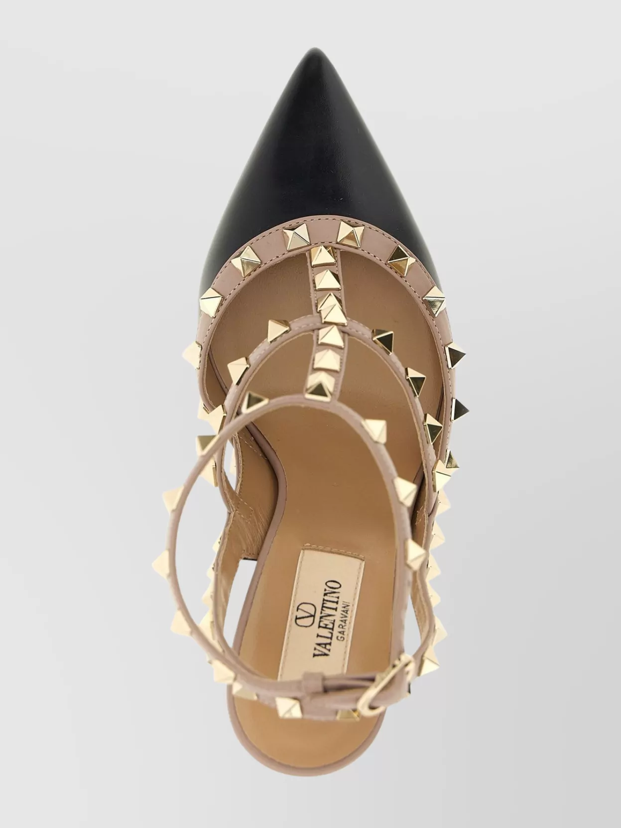Valentino Garavani Rockstud Leather Pointed Toe Pumps