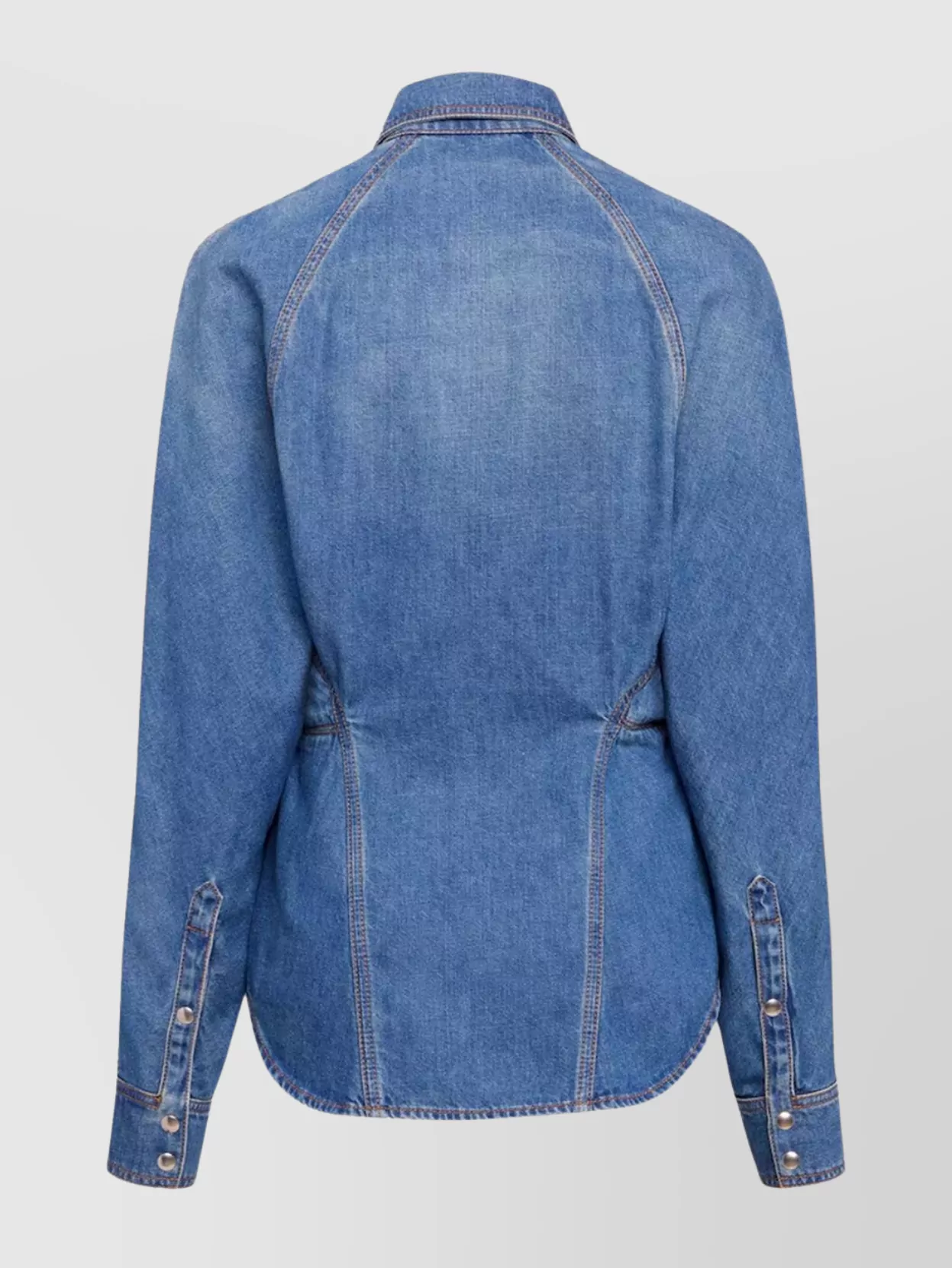 Alaïa Curved Collar Shirt With Fitted Silhouette