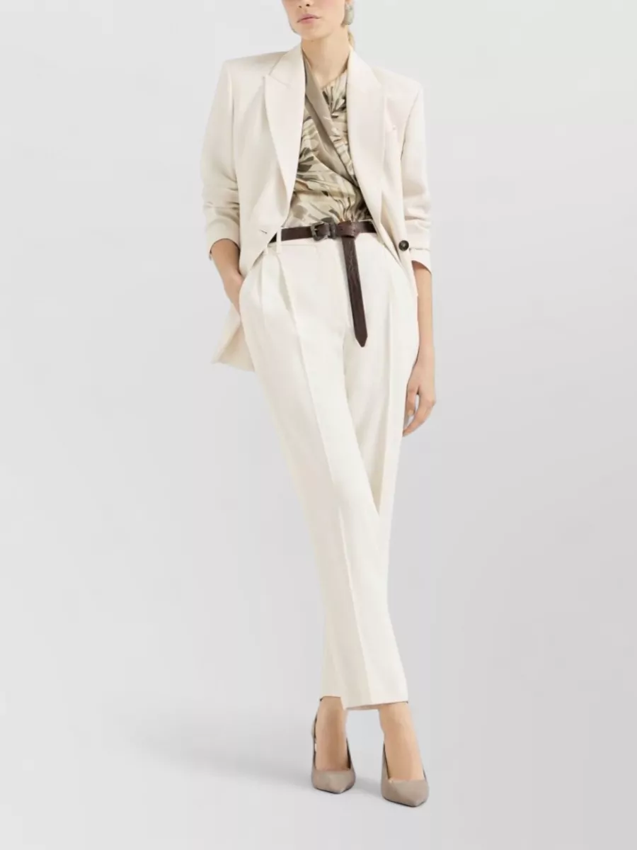 Brunello Cucinelli Suede Leather Slingback Pumps
