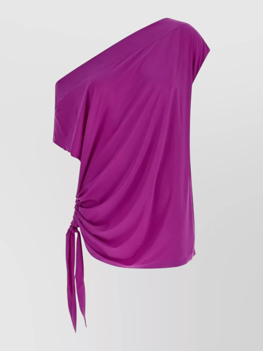 Goldbergh draped short-sleeve mini dress